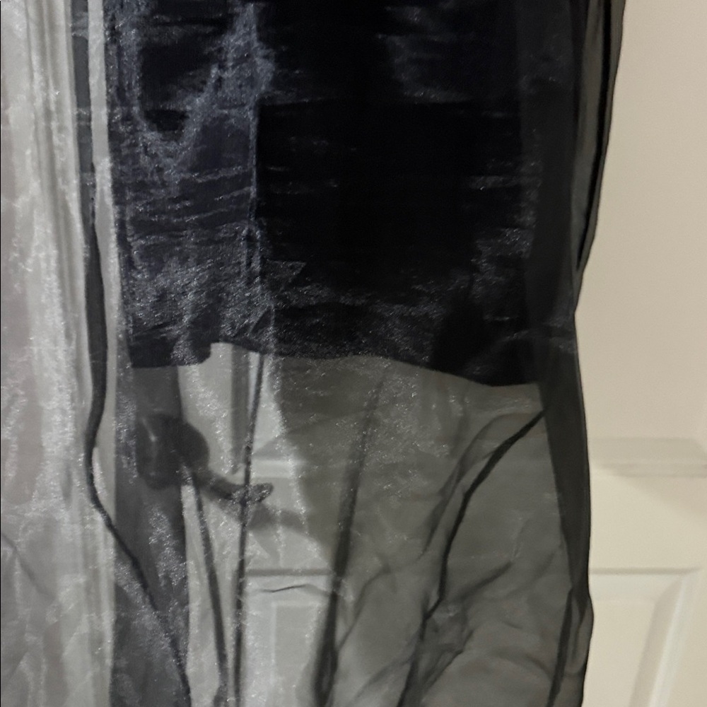 Kenneth Cole black dress sheer overlay - Picture 6 of 10
